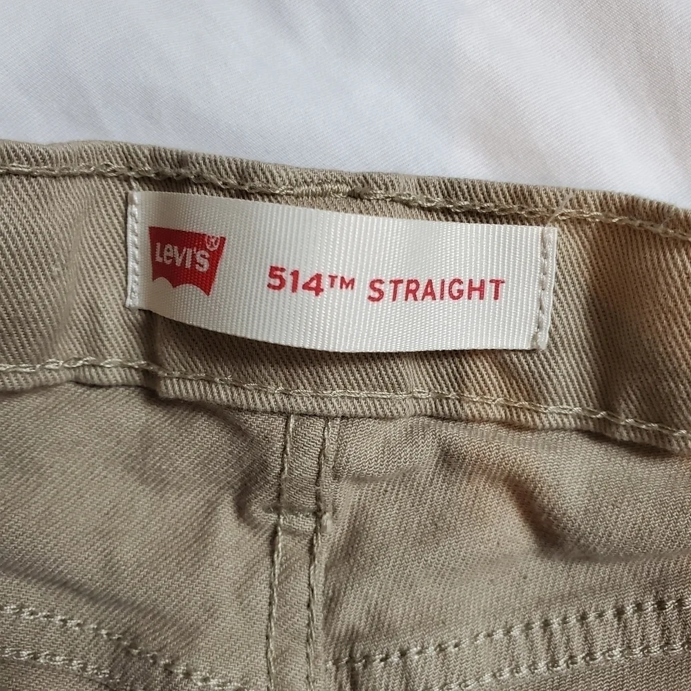 Levi's 514 straight leg kids tan jeans size 12